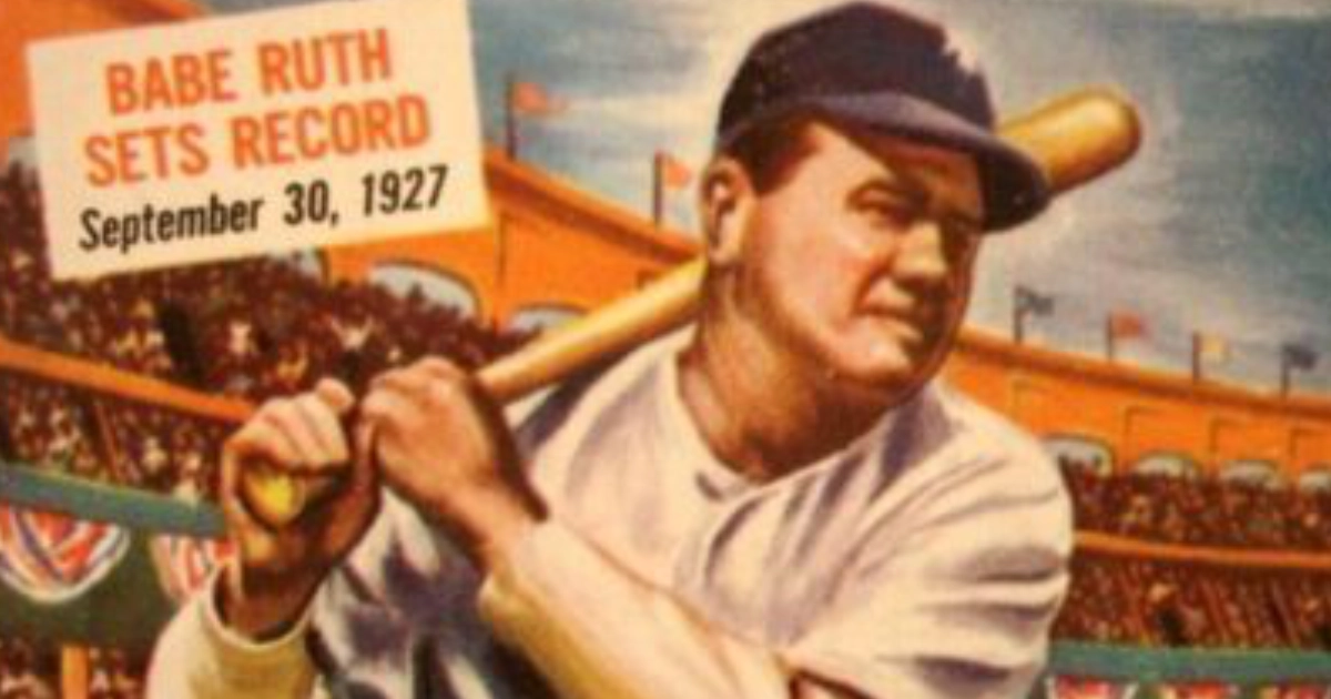 MLB Babe Ruth Postcard