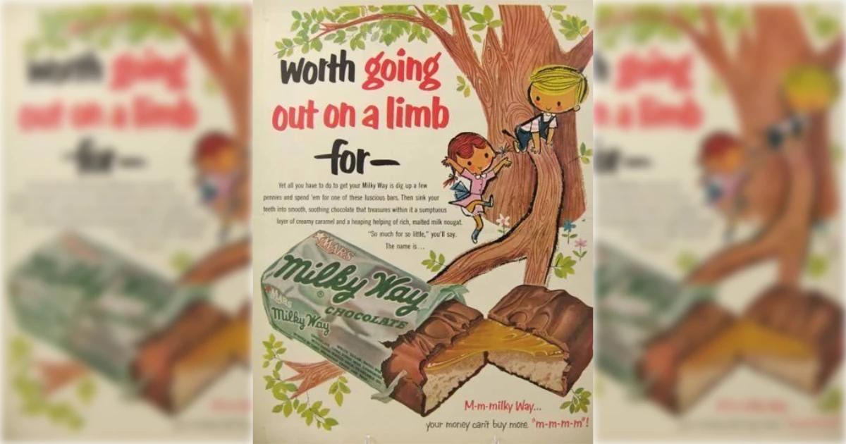 Vintage Milky Way Ad