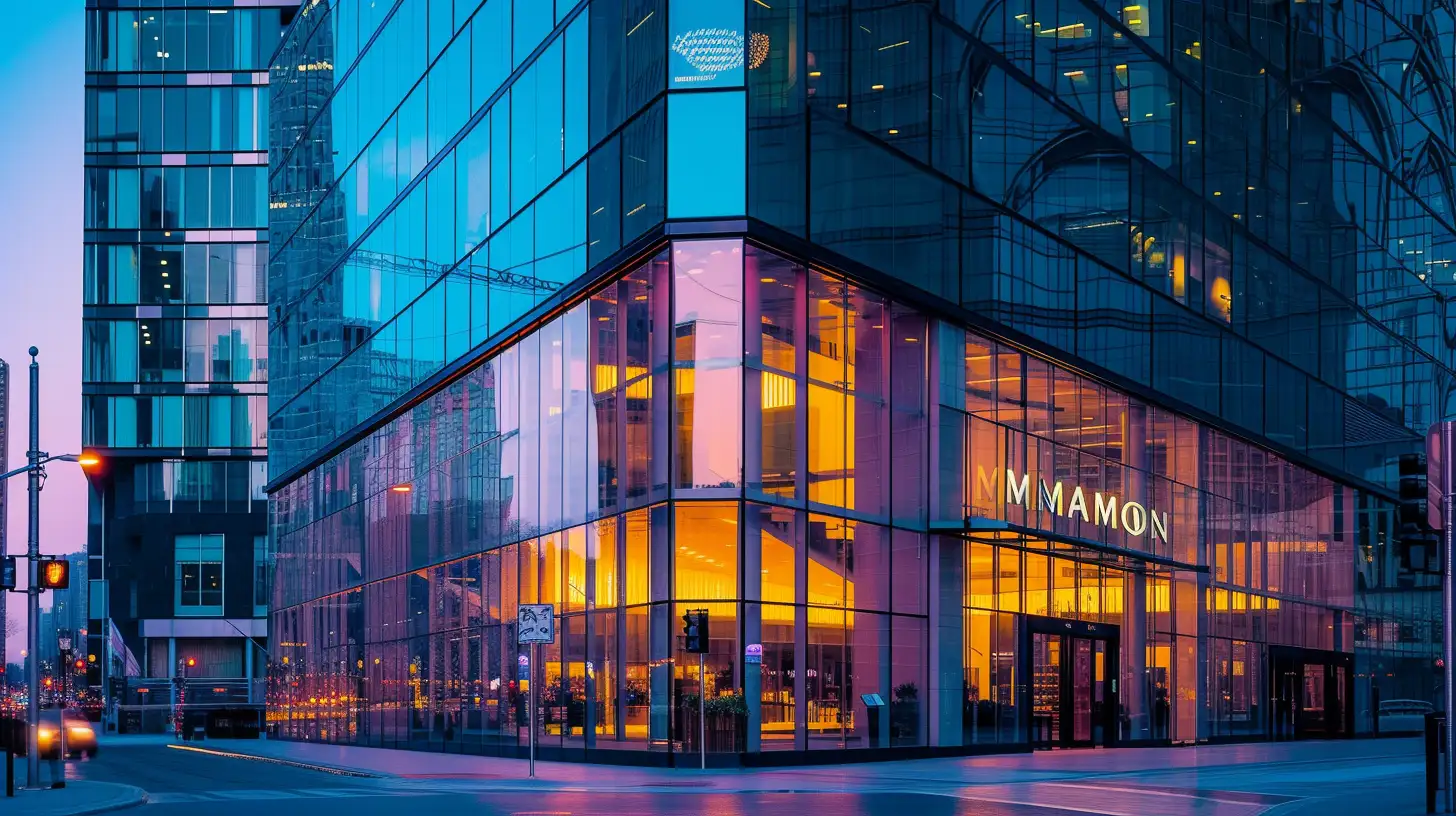 © History Oasis Large Corporate Building That Says MARMON