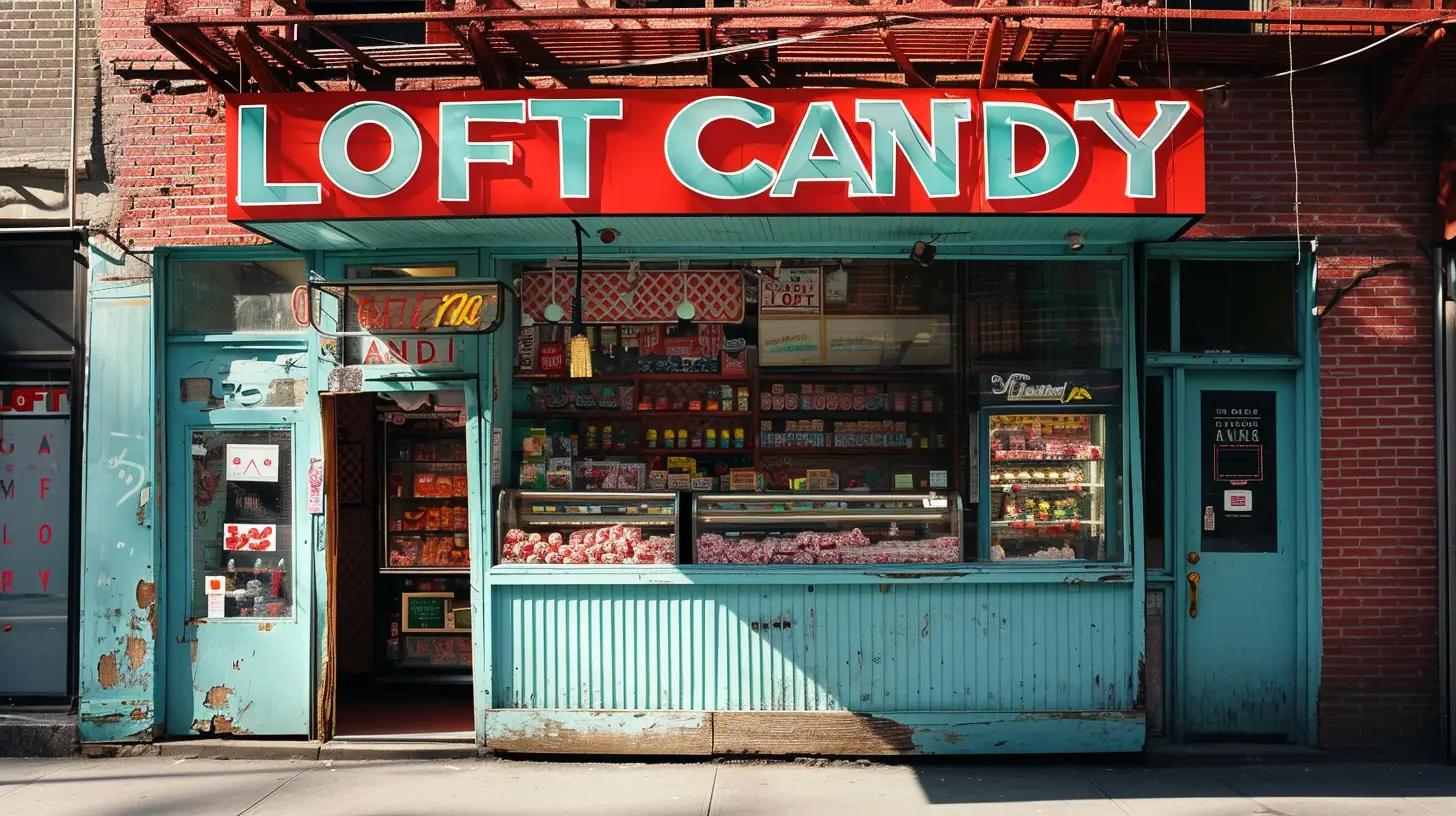 A Candy Store That Says LOFT CANDY