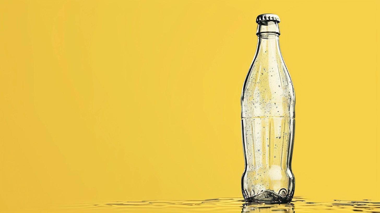 © History Oasis A Clear Soda Bottle
