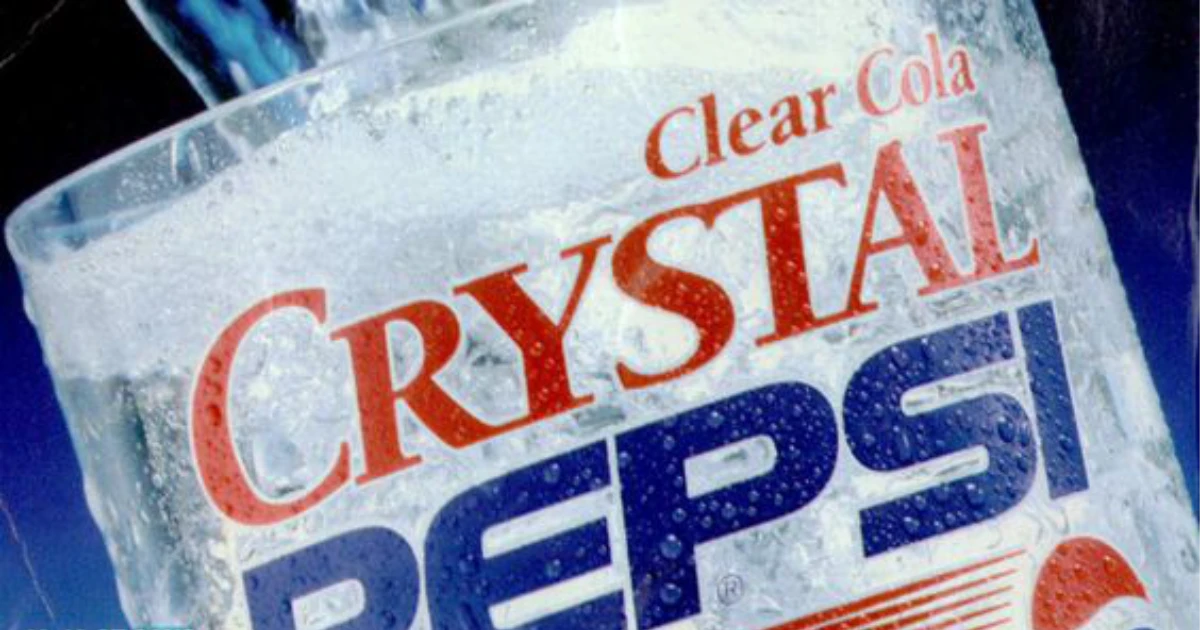 PepsiCo Crystal Pepsi Vintage Ad