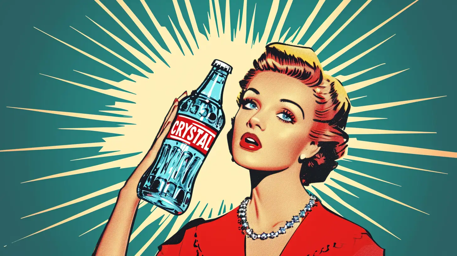 © History Oasis A Clear Soda Bottle That Says CRYSTAL Pepsi