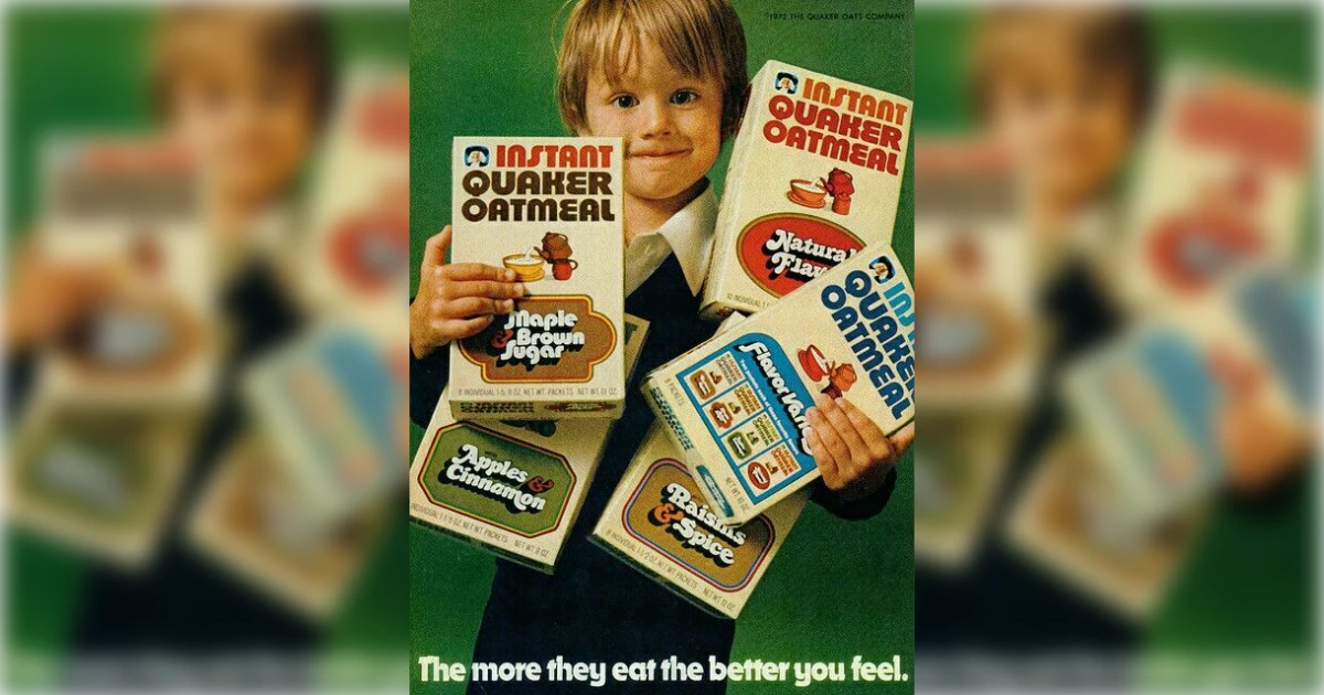 Quaker Oats Vintage Quaker Oats Ad 20 The More They Eat The Better You Feel