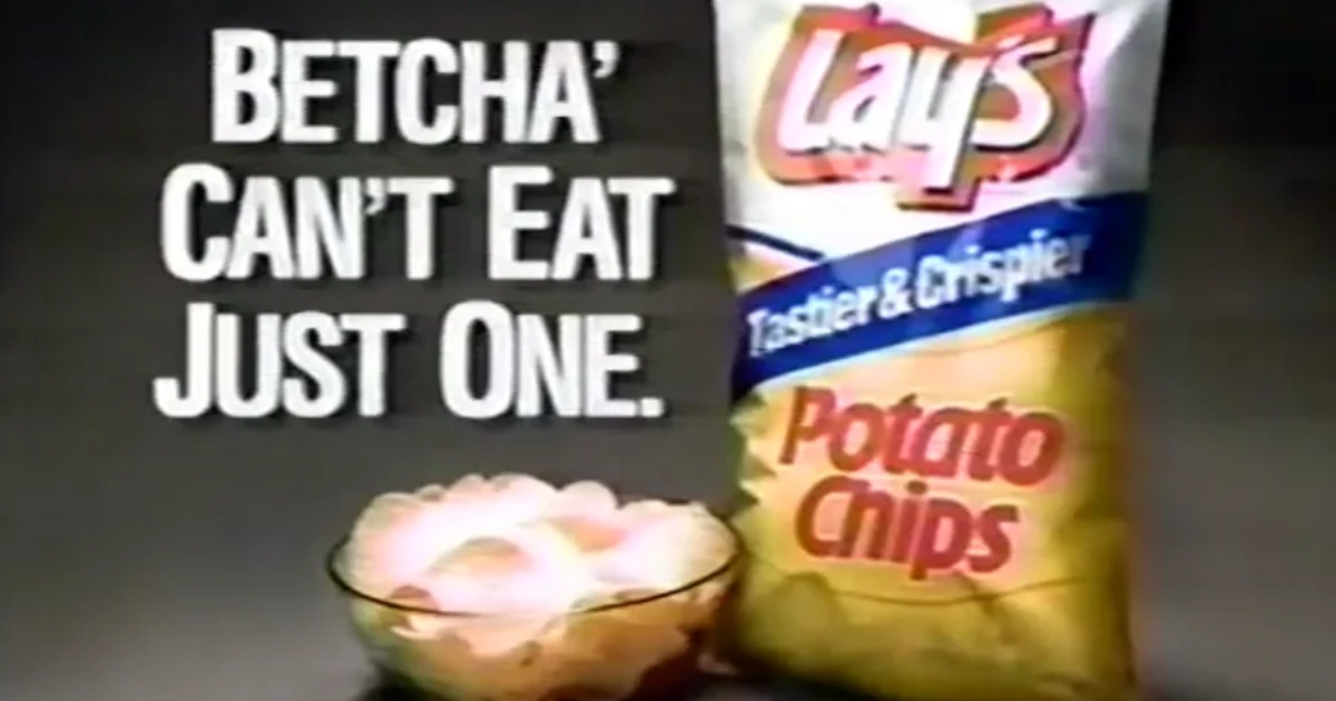 Betcha 27 Can 27t Eat Just One Vintage Lay 27s Ad