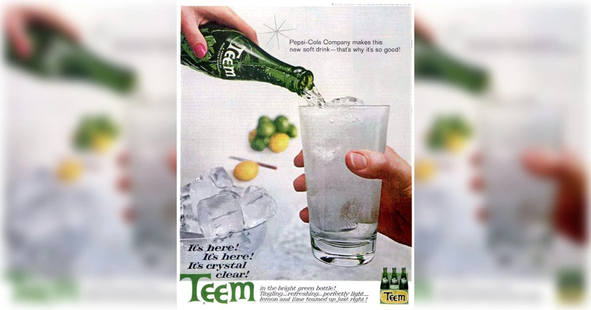 PepsiCo Teem Vintage Ad By Pepsicola