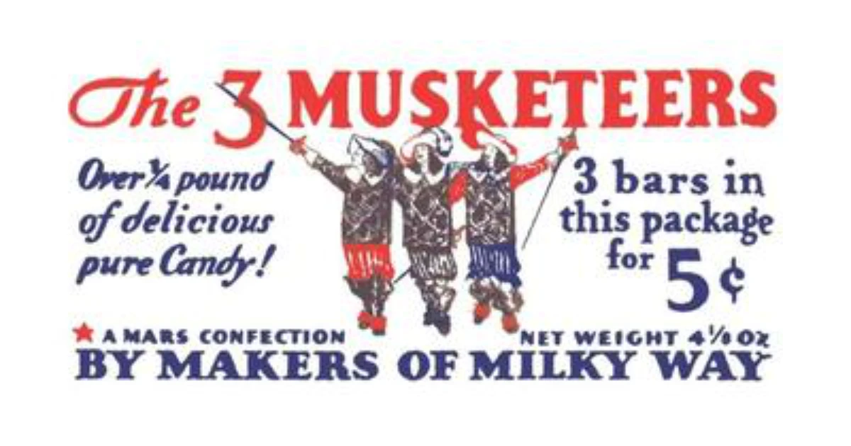 3 Musketeers Bar Vintage Package