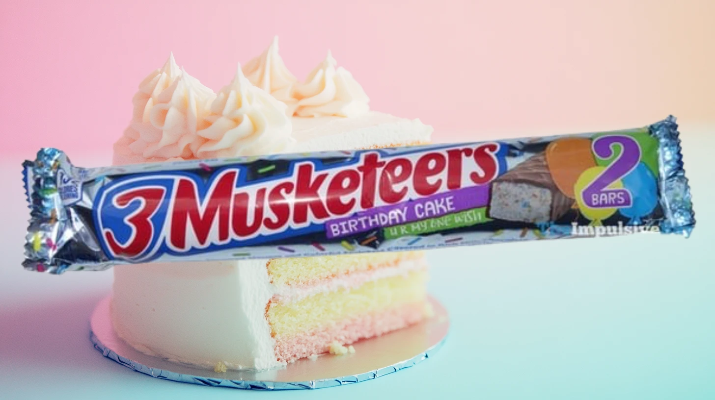 3 Musketeers Bar Birthday Cake