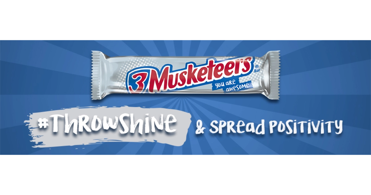 3 Musketeers Bar Throw Shine Ad