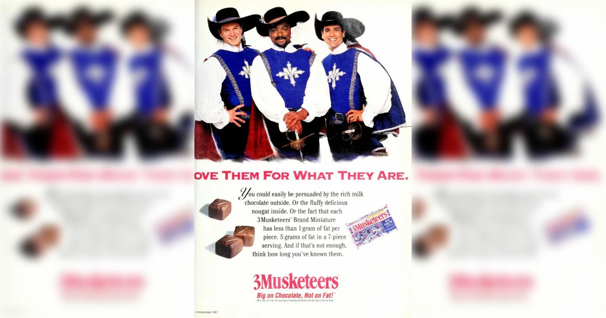 3 Musketeers Bar 2090s Ad