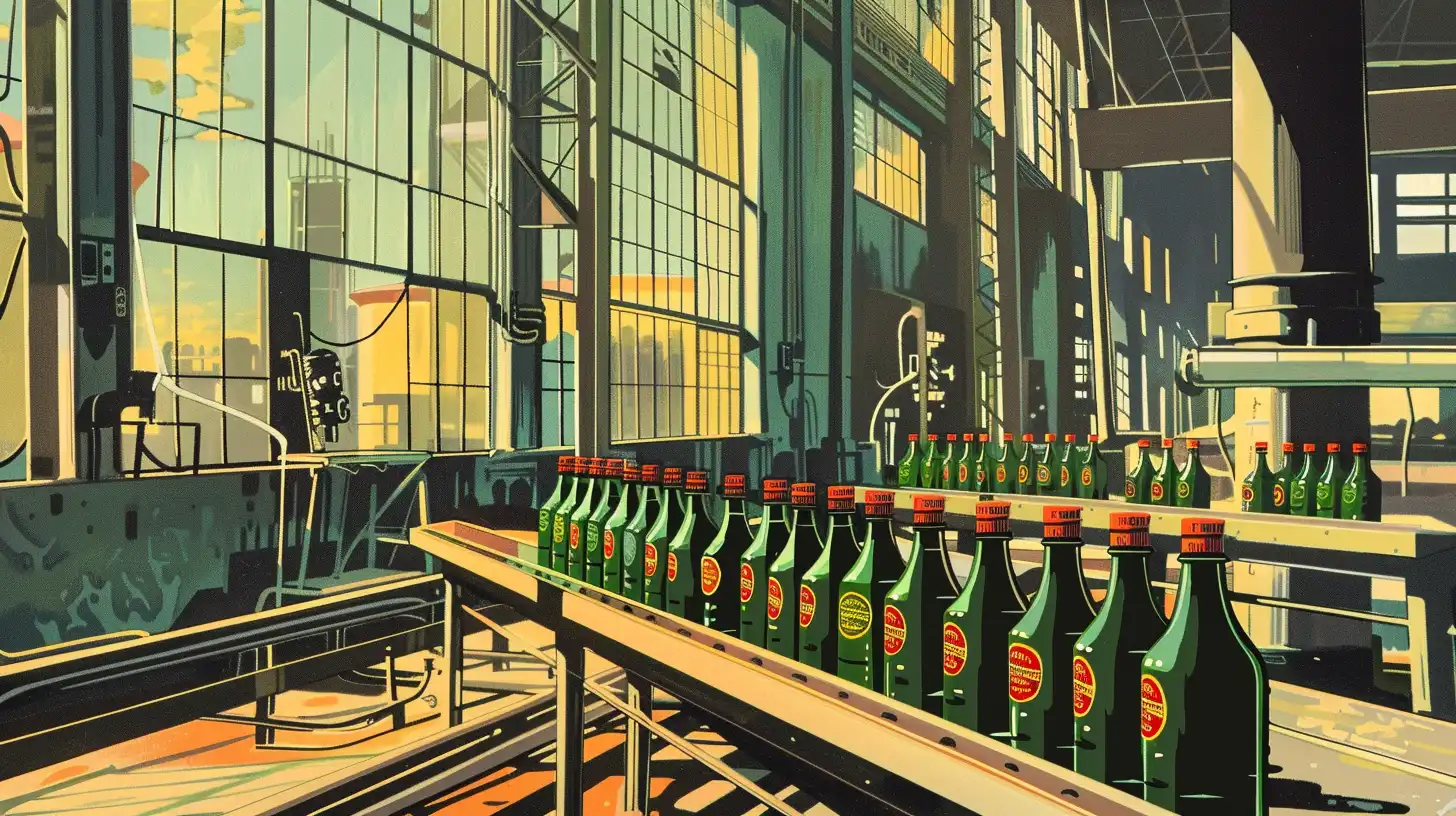 Bottling Plant Detroit 1950s