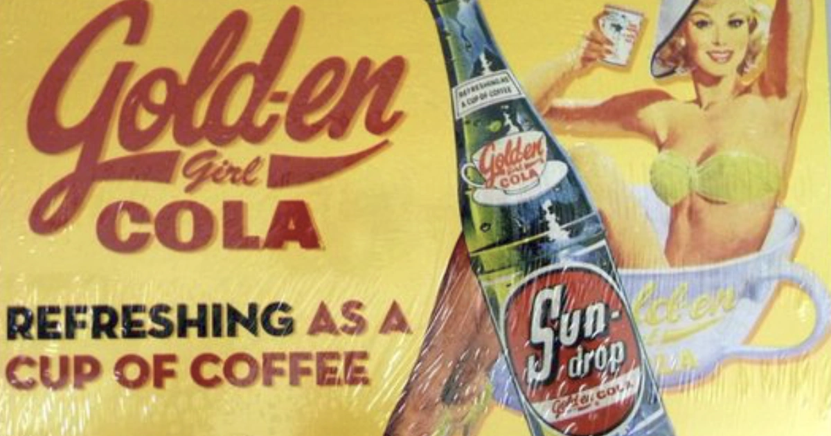 Sun Drop Golden Cola Vintage Ad