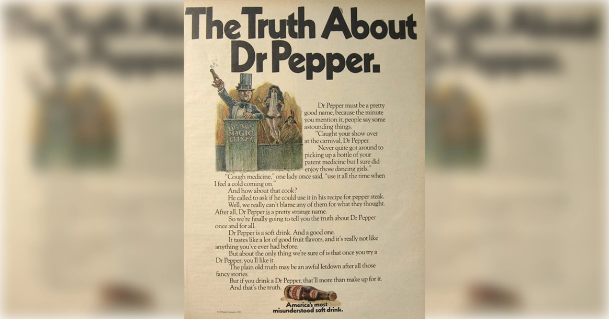Dr Pepper Ad 20 Missunderstood