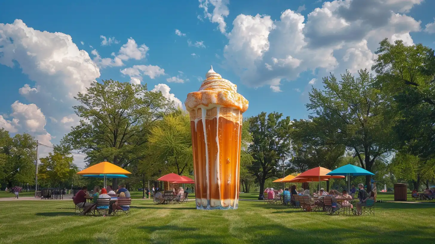 Giant Root Beer Float
