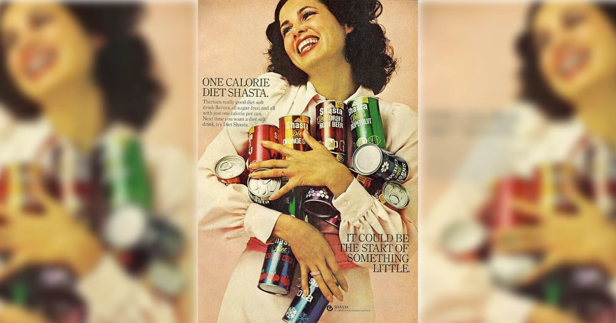 Shasta Vintage Ad With Cans 20 20