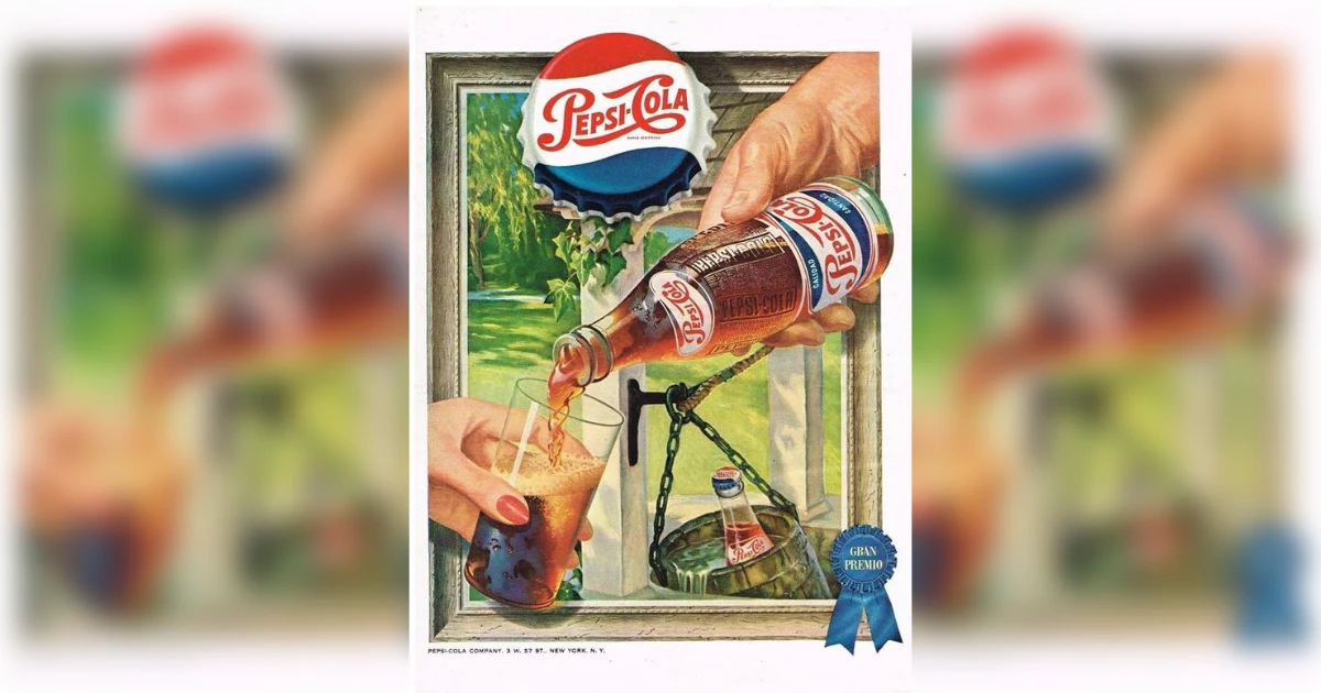 PepsiCo Pepsi Cola Vintage Ad