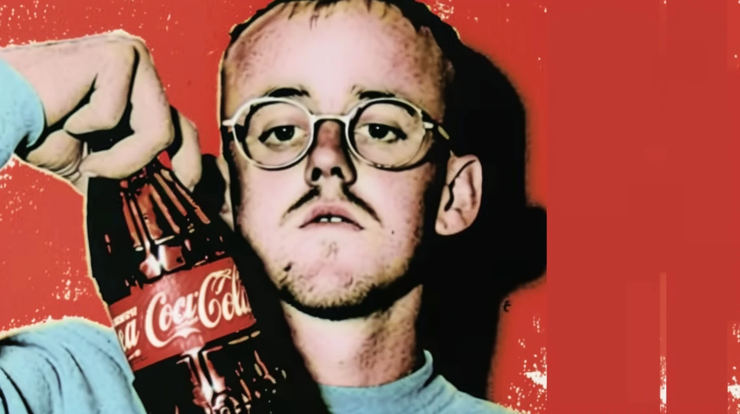 Holding A Coca Cola Keith Harring