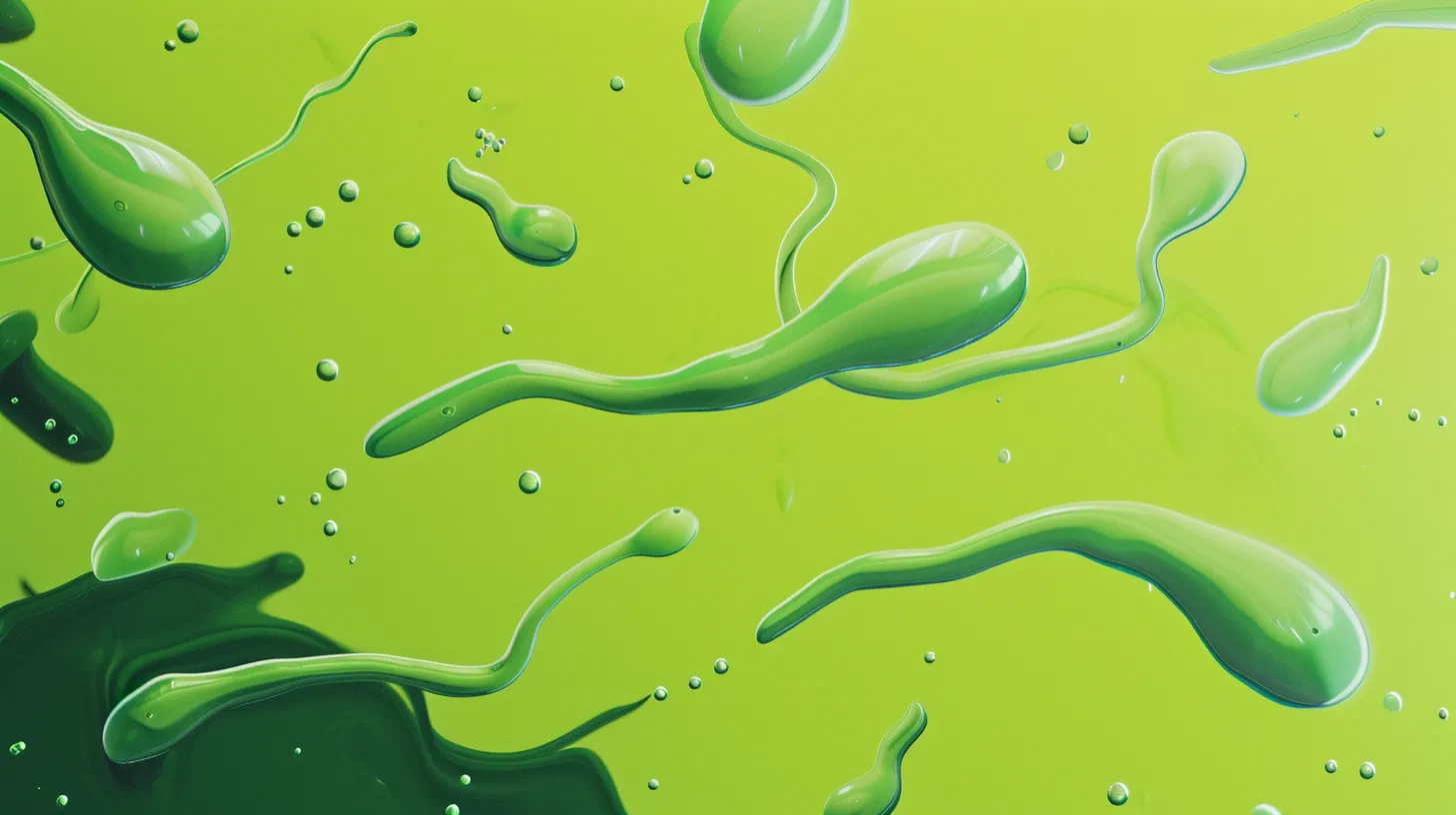 Neon Green Sperm Pop Art