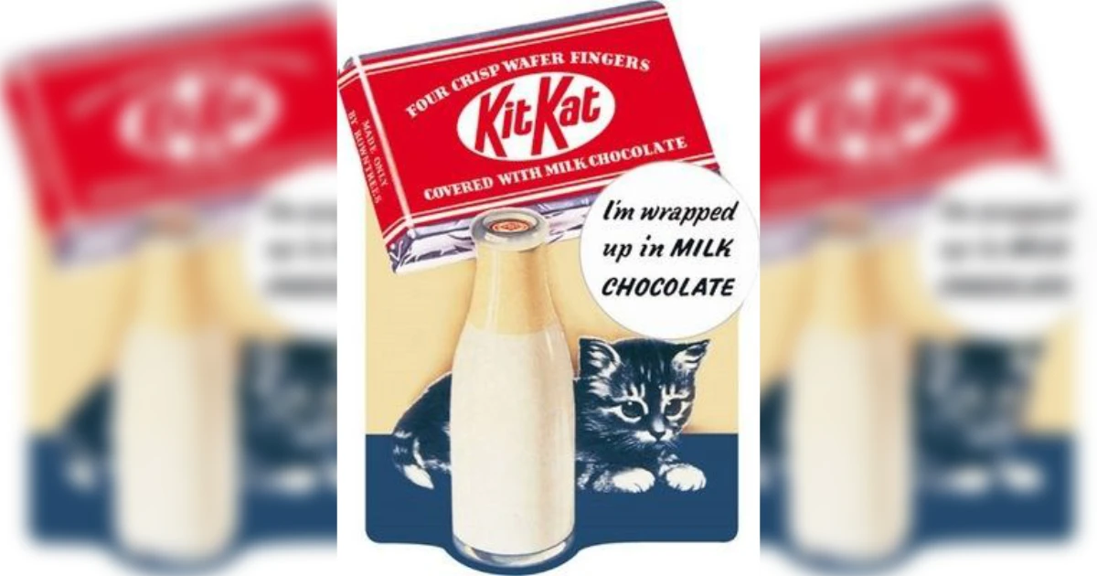 Rowntrees Kit Kat Milk Ad