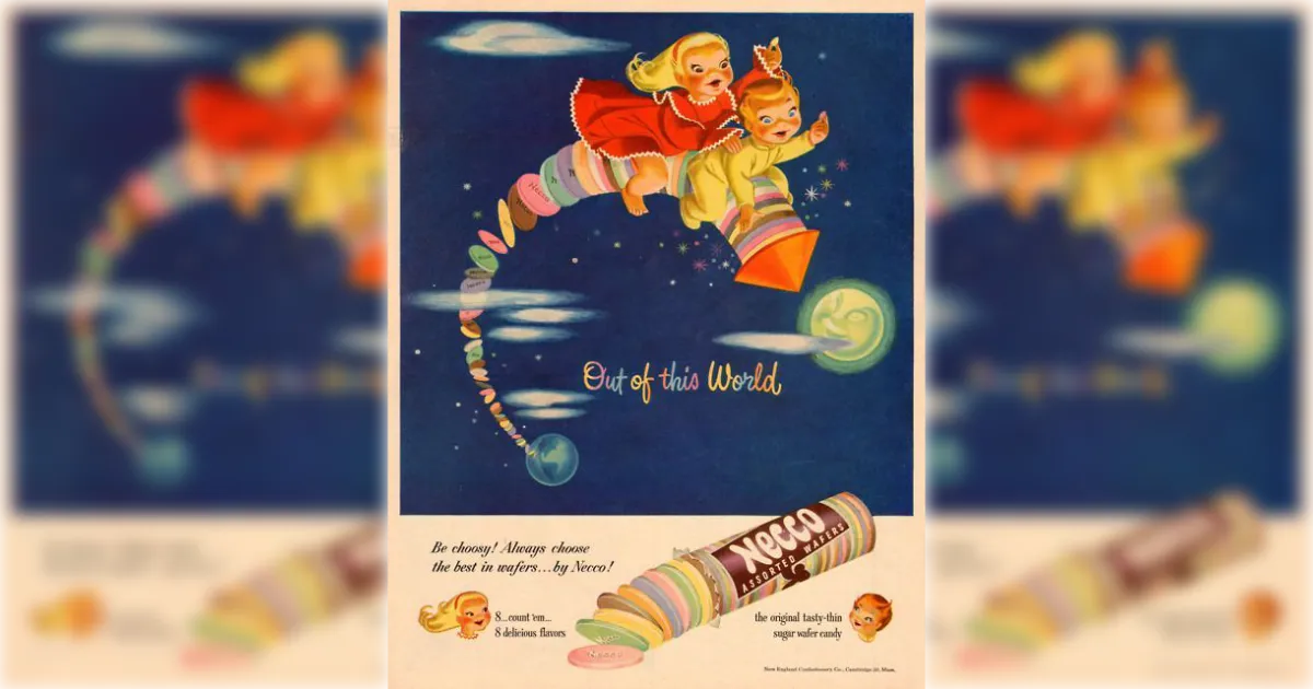 Necco Waffers Vintage Ad