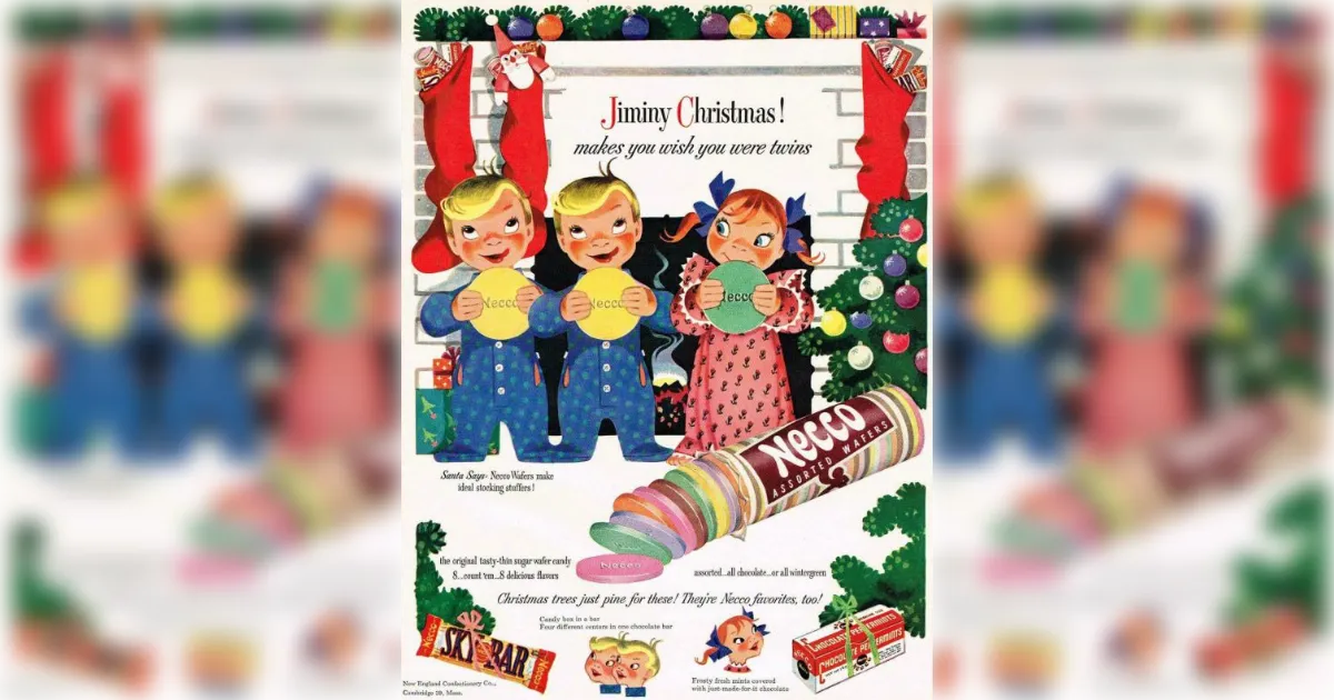 Necco Waffers Christmas Ad