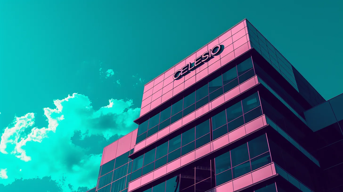 Large Corporate Building That Says CELESIO