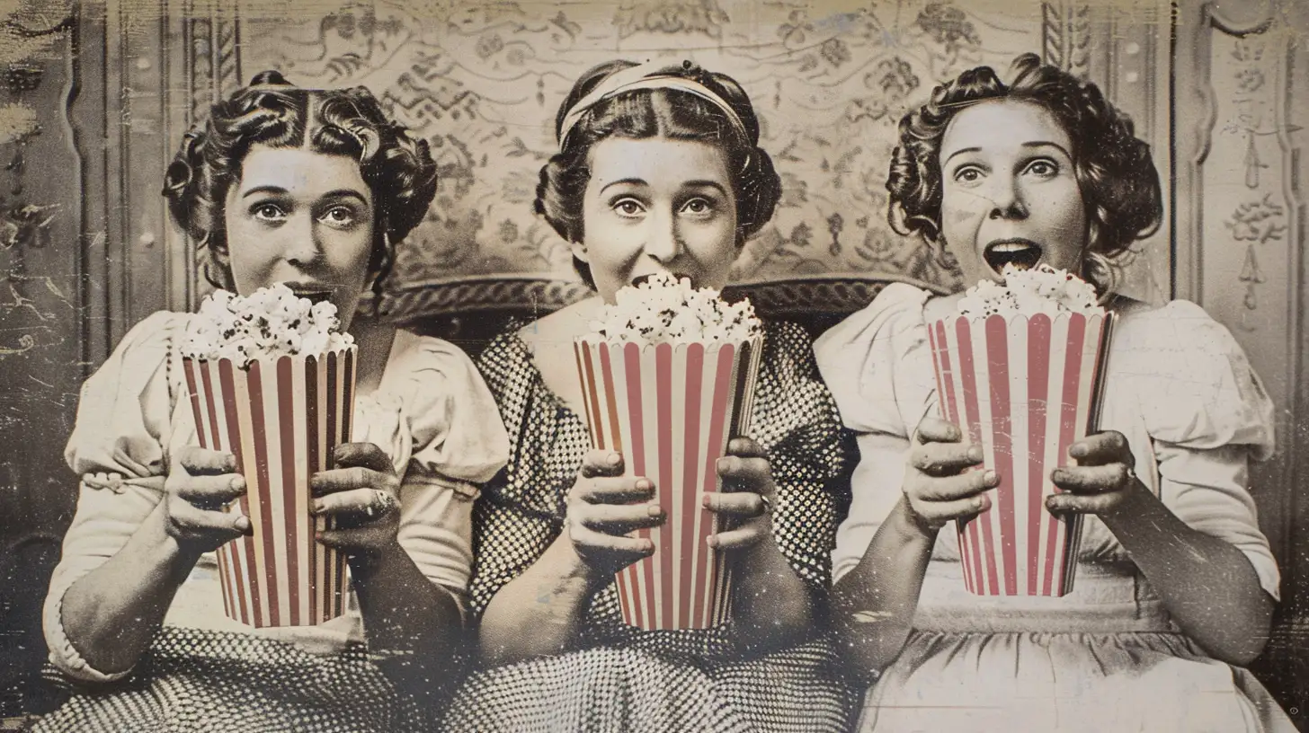 Eating Popcorn New York City 1840s