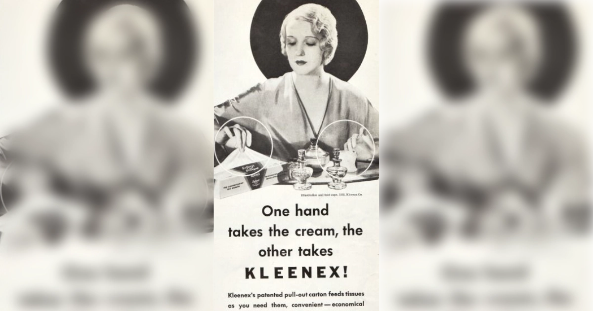 Kleenex Vintage Ad