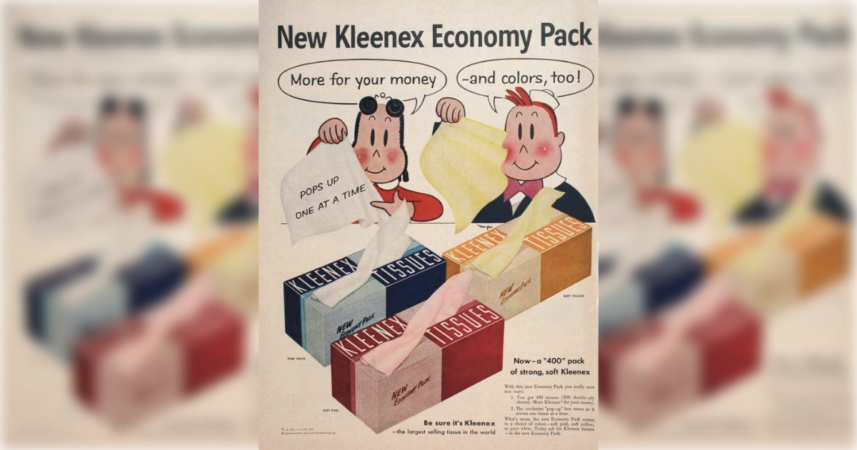 Kleenex Retro Ad