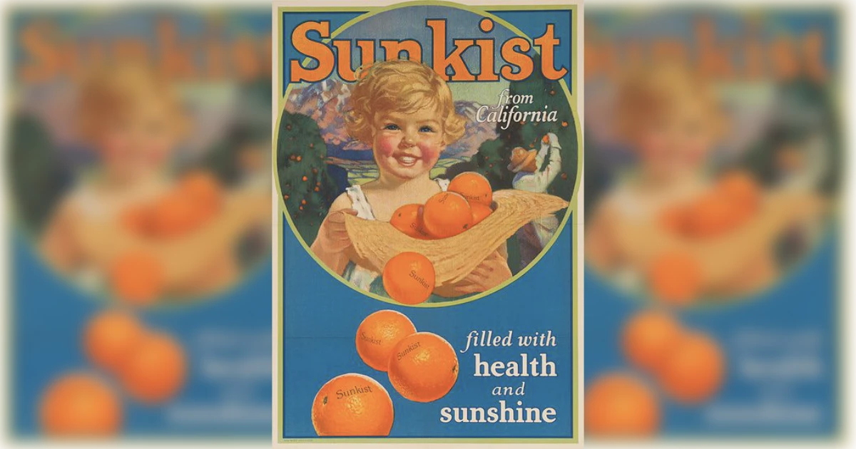 Sunkist Vintage Ad