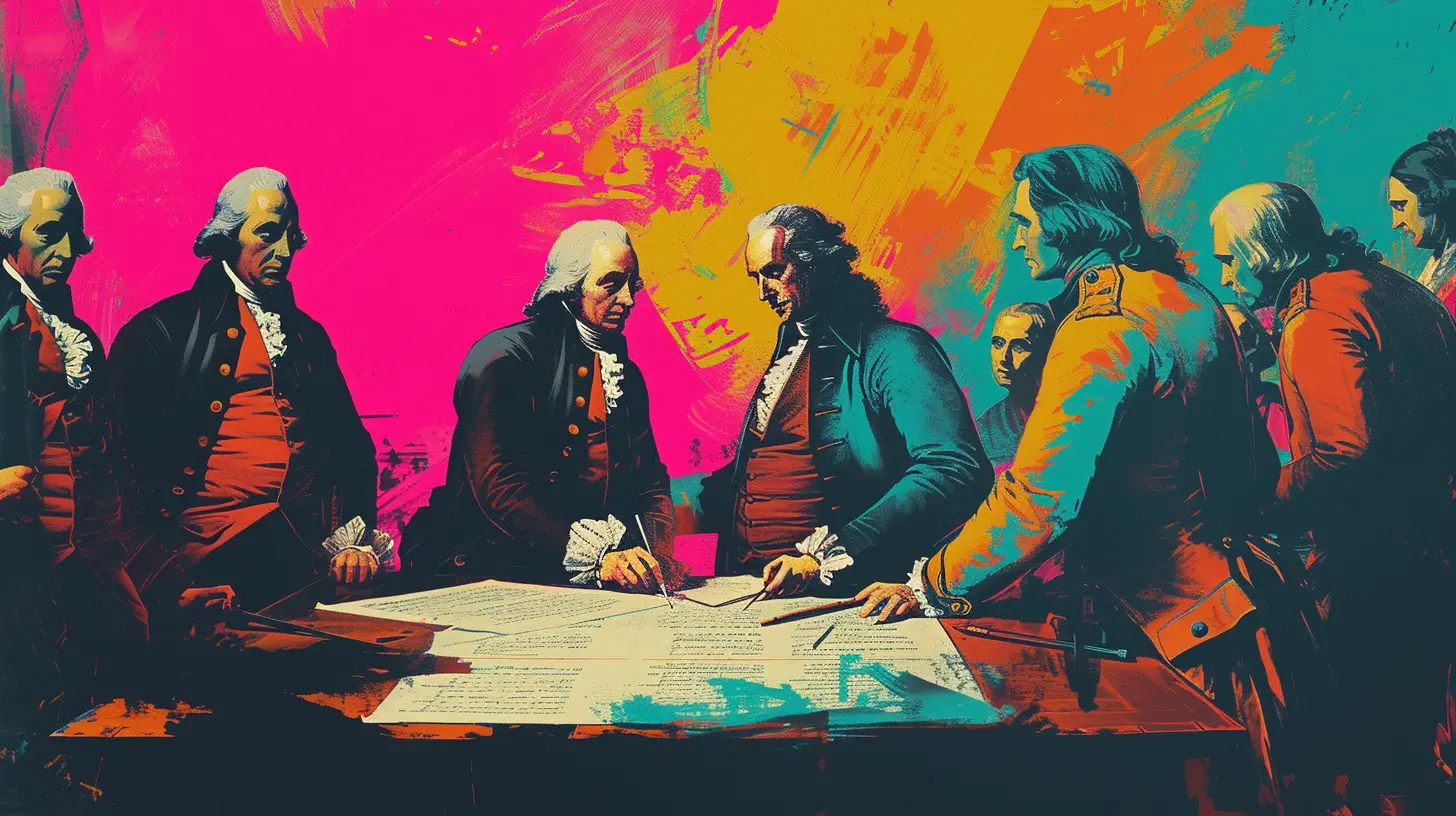 A Treaty Signing In Paris