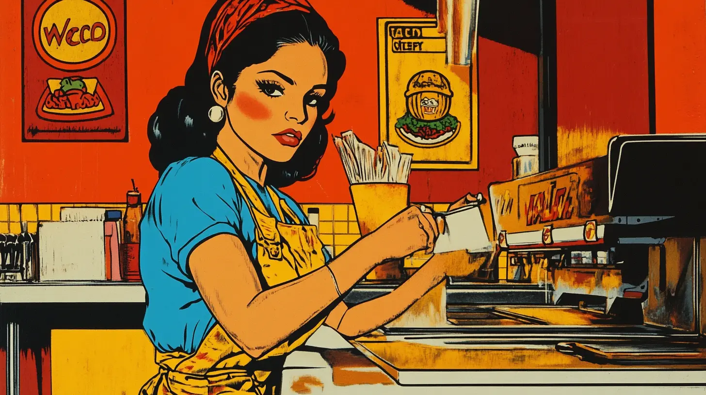 © History Oasis A Woman Working At A Taco Bell