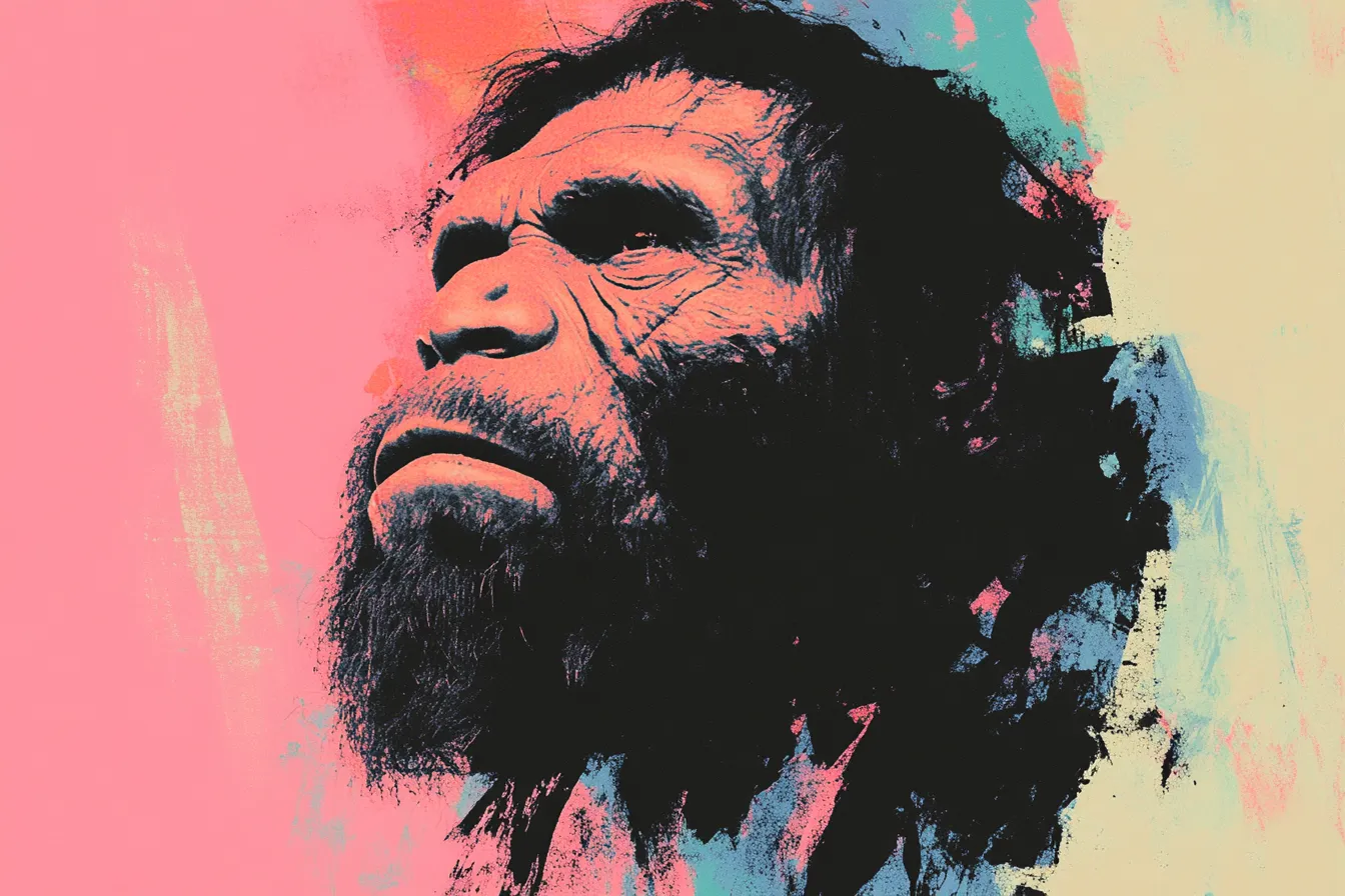 The Face Of A Neanderthal
