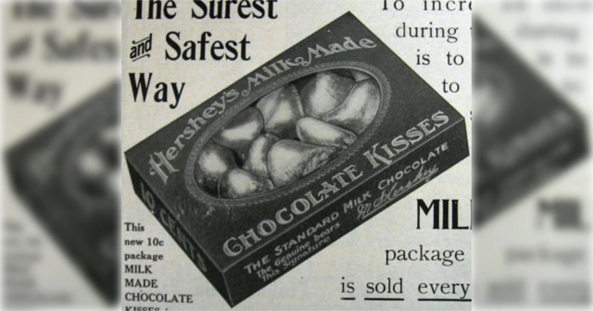 Hershey Kisses Vintage Ad