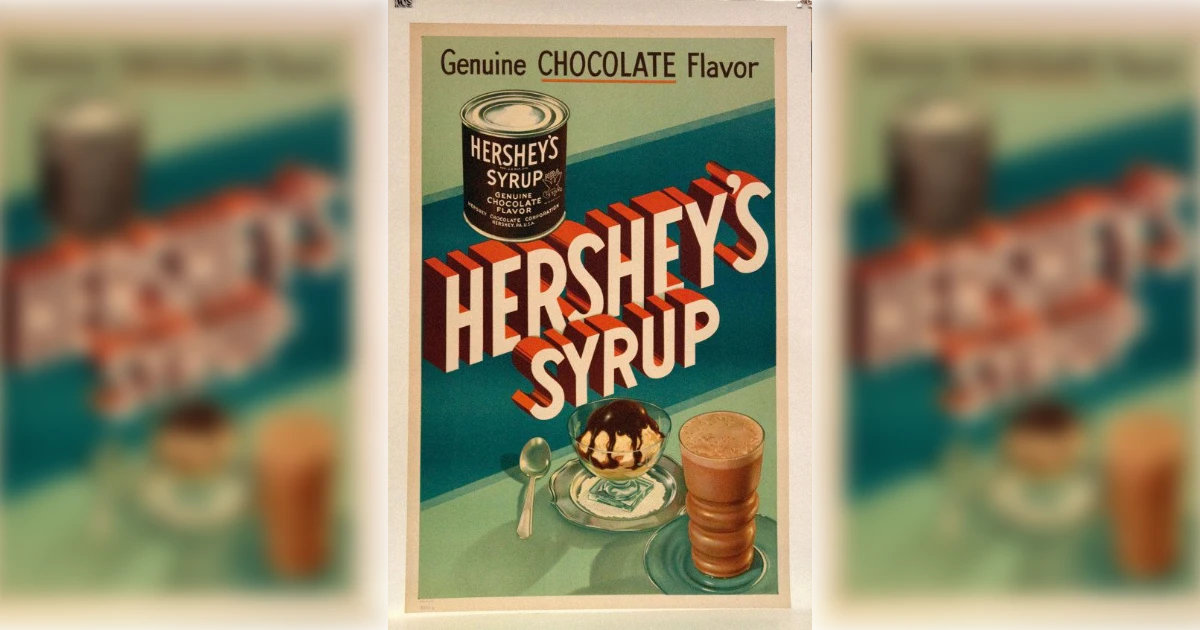 The Hershey Company Hershey S Chocolate Syrup Vintage Ad