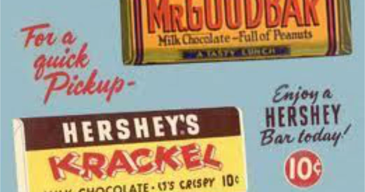 The Hershey Company Krackel Vintage Ad With Mr Goodbar