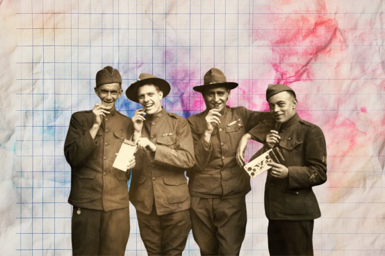 © History Oasis Soldiers Enjoying A Ration D Bar