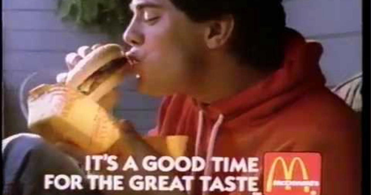 McDonald's It S A Good Time For The Great Taste Of McDonald S Slogan