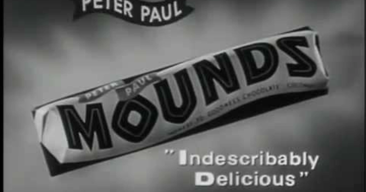 Peter Paul Indescribably Delicious Mounds Ad