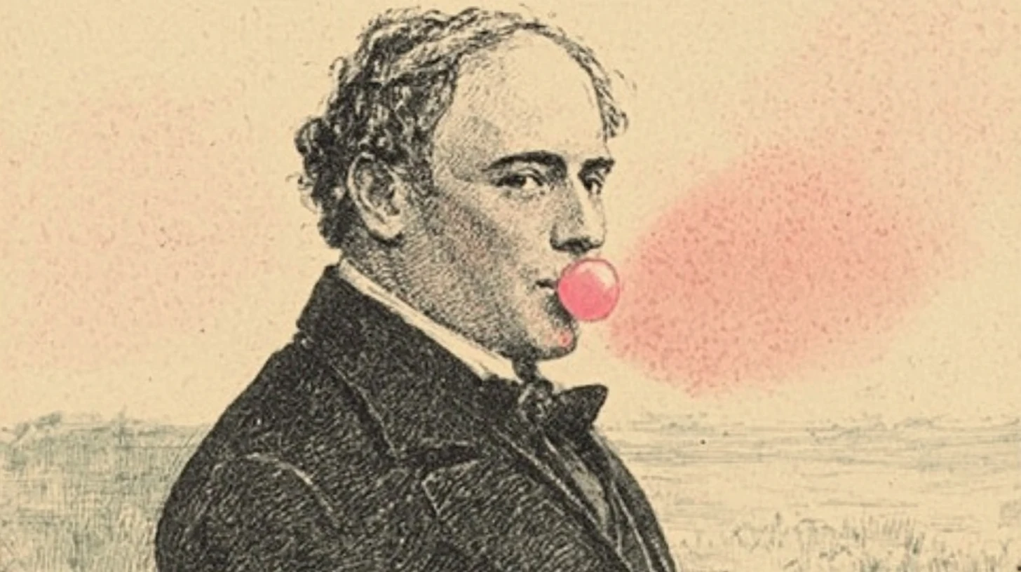 Portrait of Thomas Adams enjoying chewing gum / © History Oasis Thomas Adams The Inventor Of Chiclets