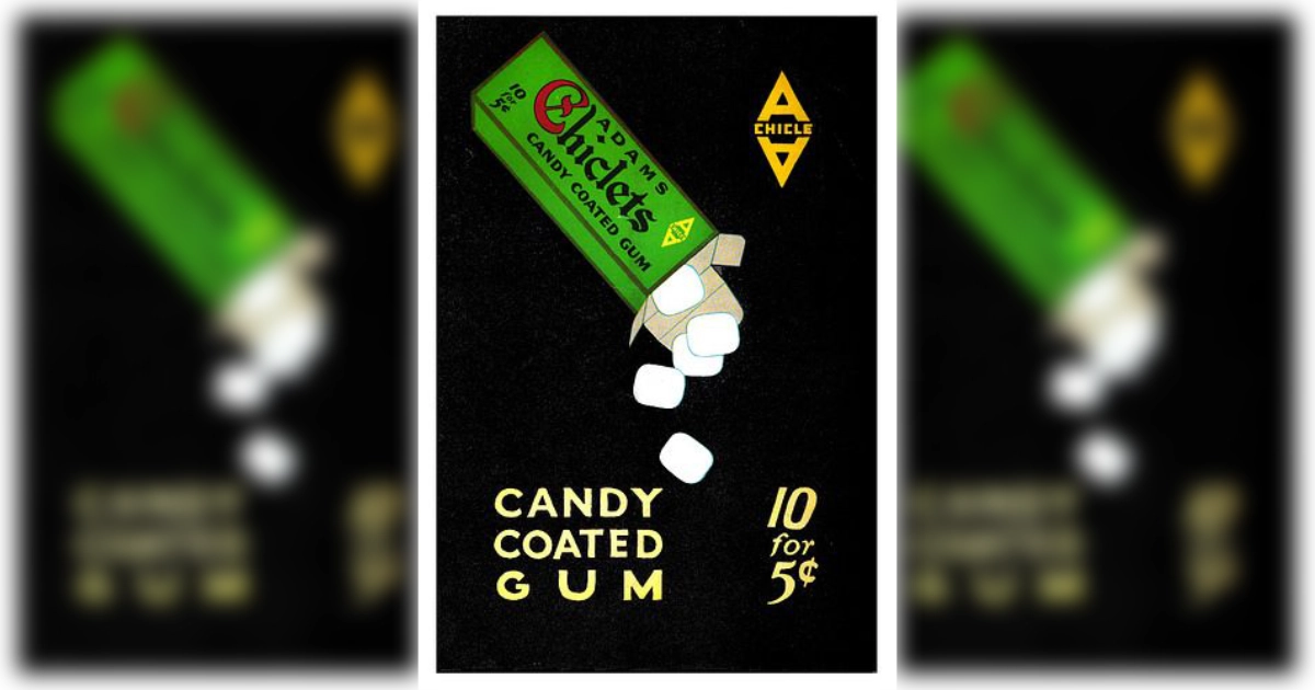 Adams Chiclets Vintage Ad