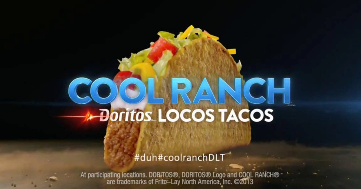 Taco Bell Cool Ranch Doritos Locos Tacos