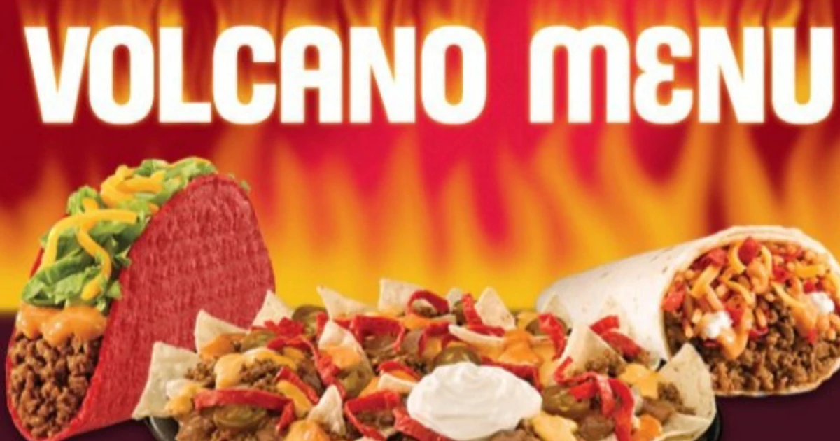 Taco Bell Volcano Taco