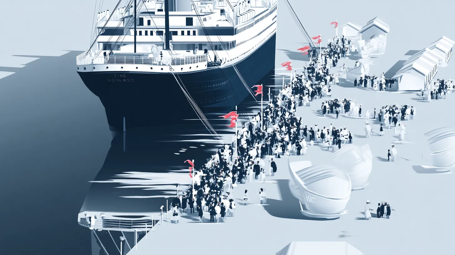 © History Oasis RMS TITANIC DEPARTING SOUTHAMPTON