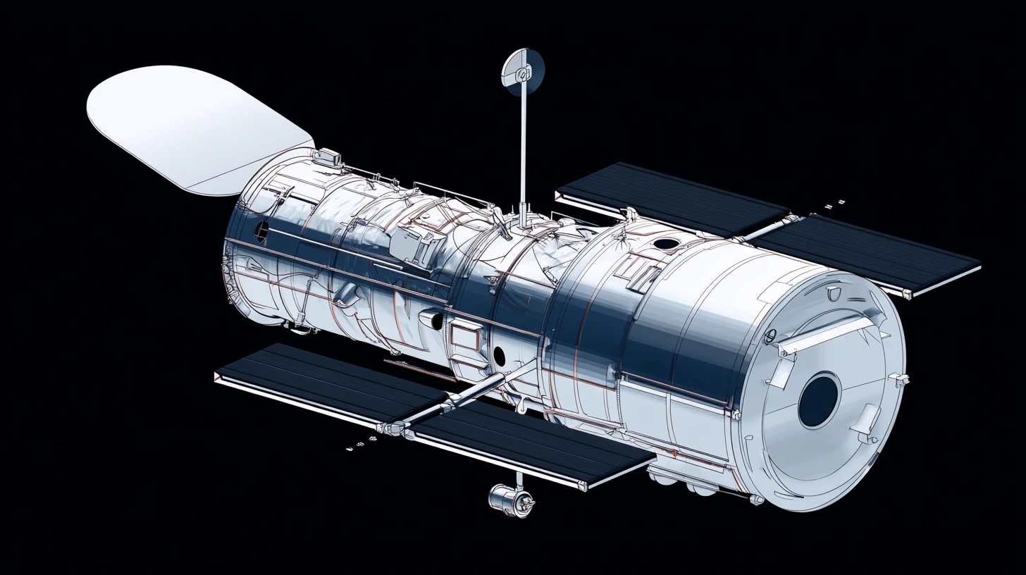 © History Oasis HUBBLE SPACE TELESCOPE DEPLOYED