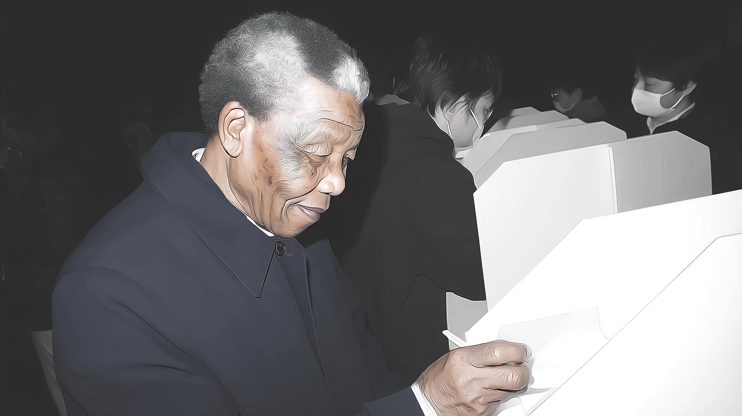 © History Oasis NELSON MANDELA ELECTED