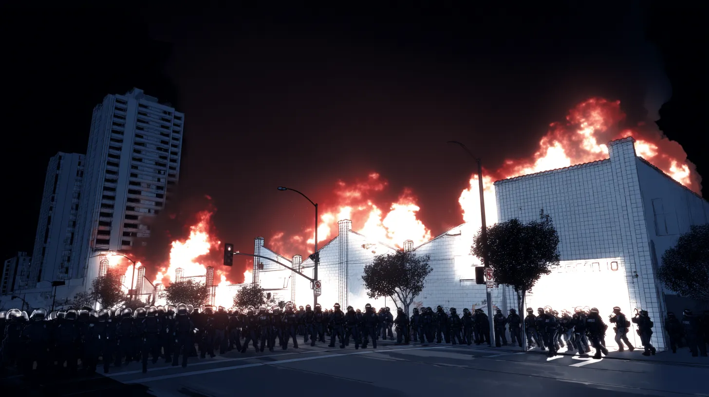 © History Oasis LOS ANGELES BURNED