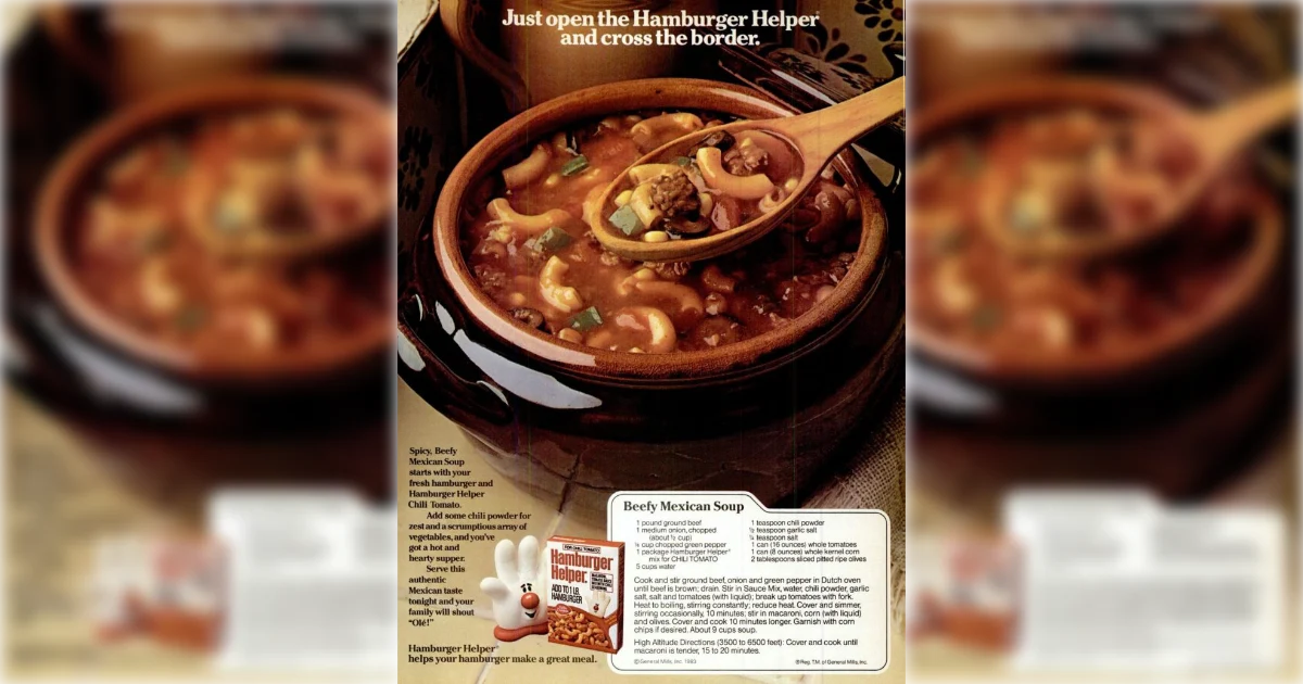Beefy Mexican Soup Hamburger Helper