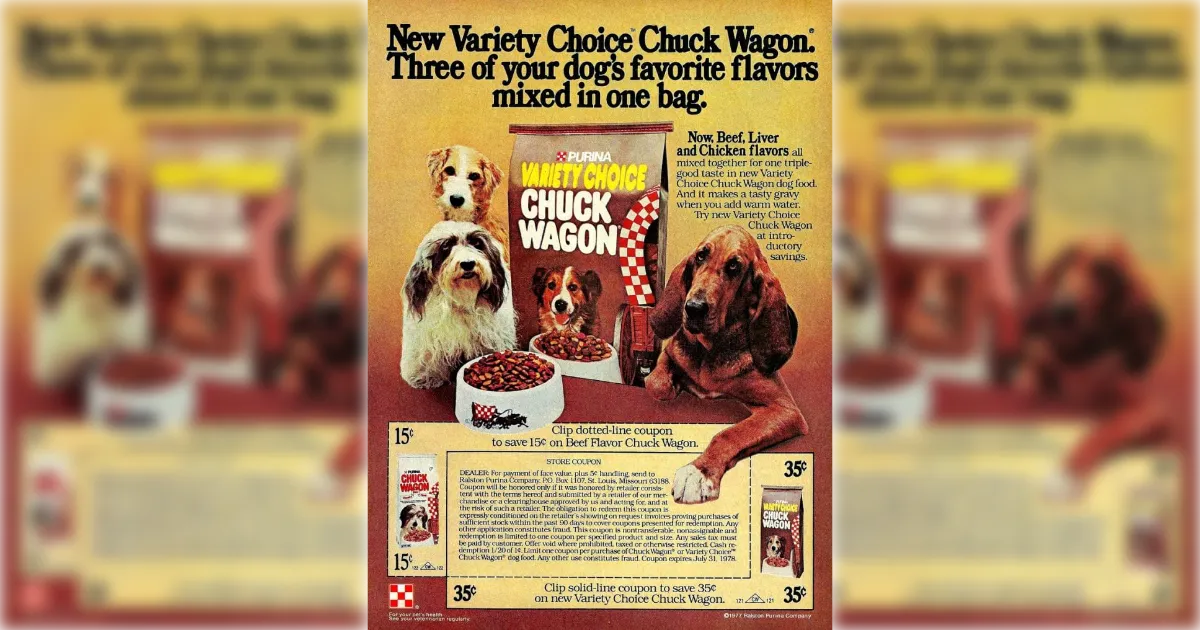 Purina Chuck Wagon Vintage Ad