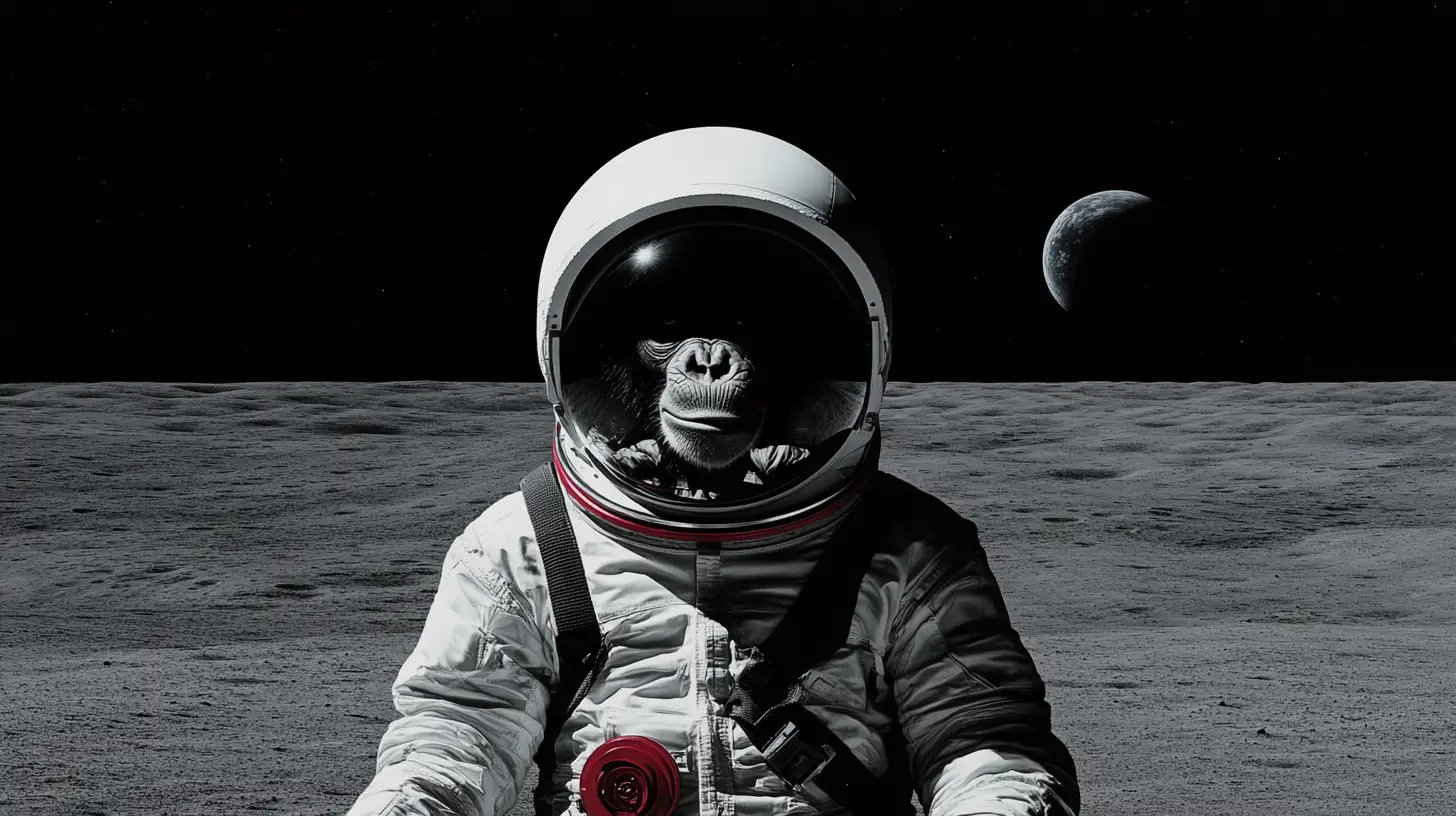 © History Oasis ENOS Orbital Space Chimp